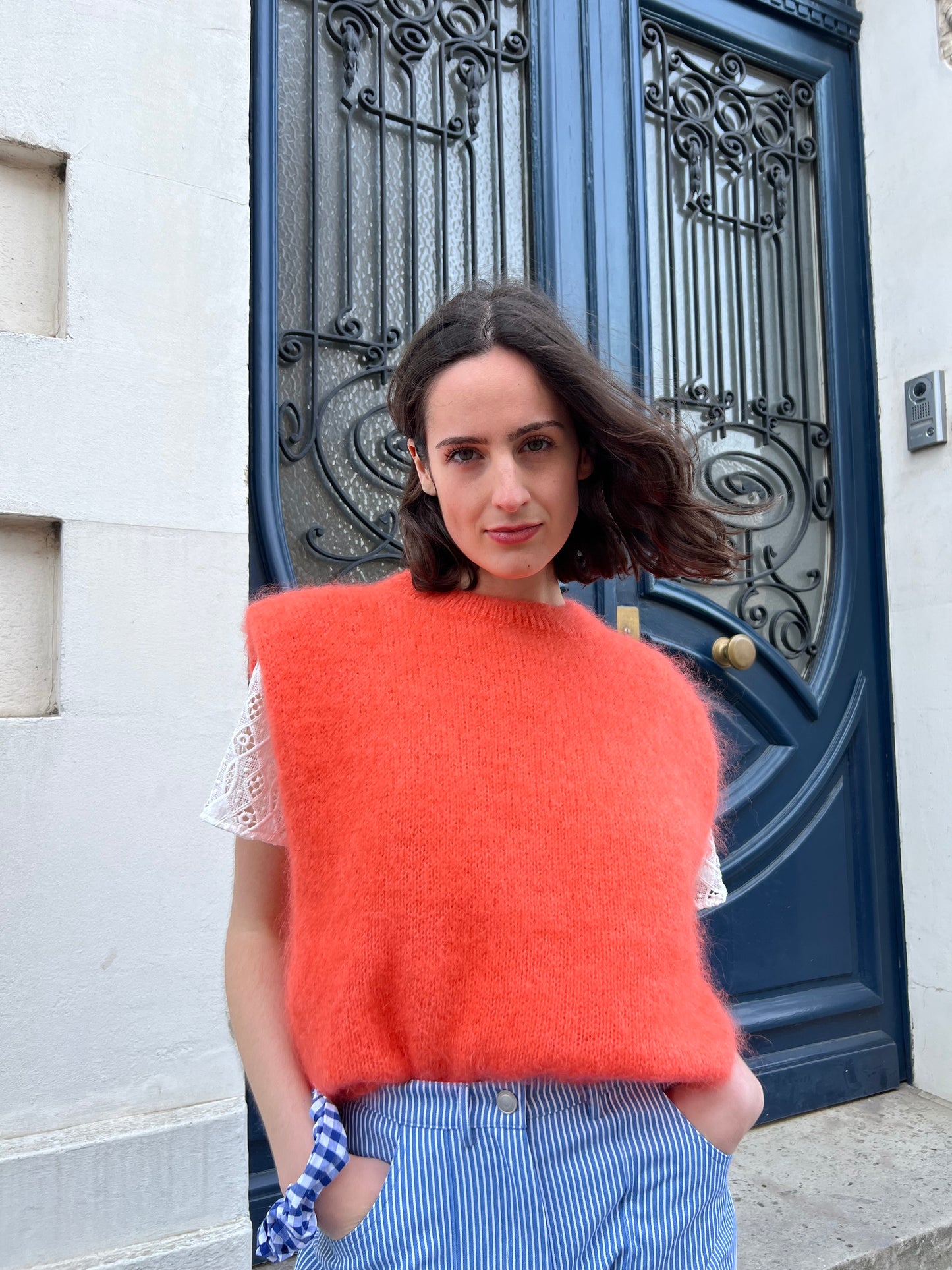 Pull sans manches Léopoldine