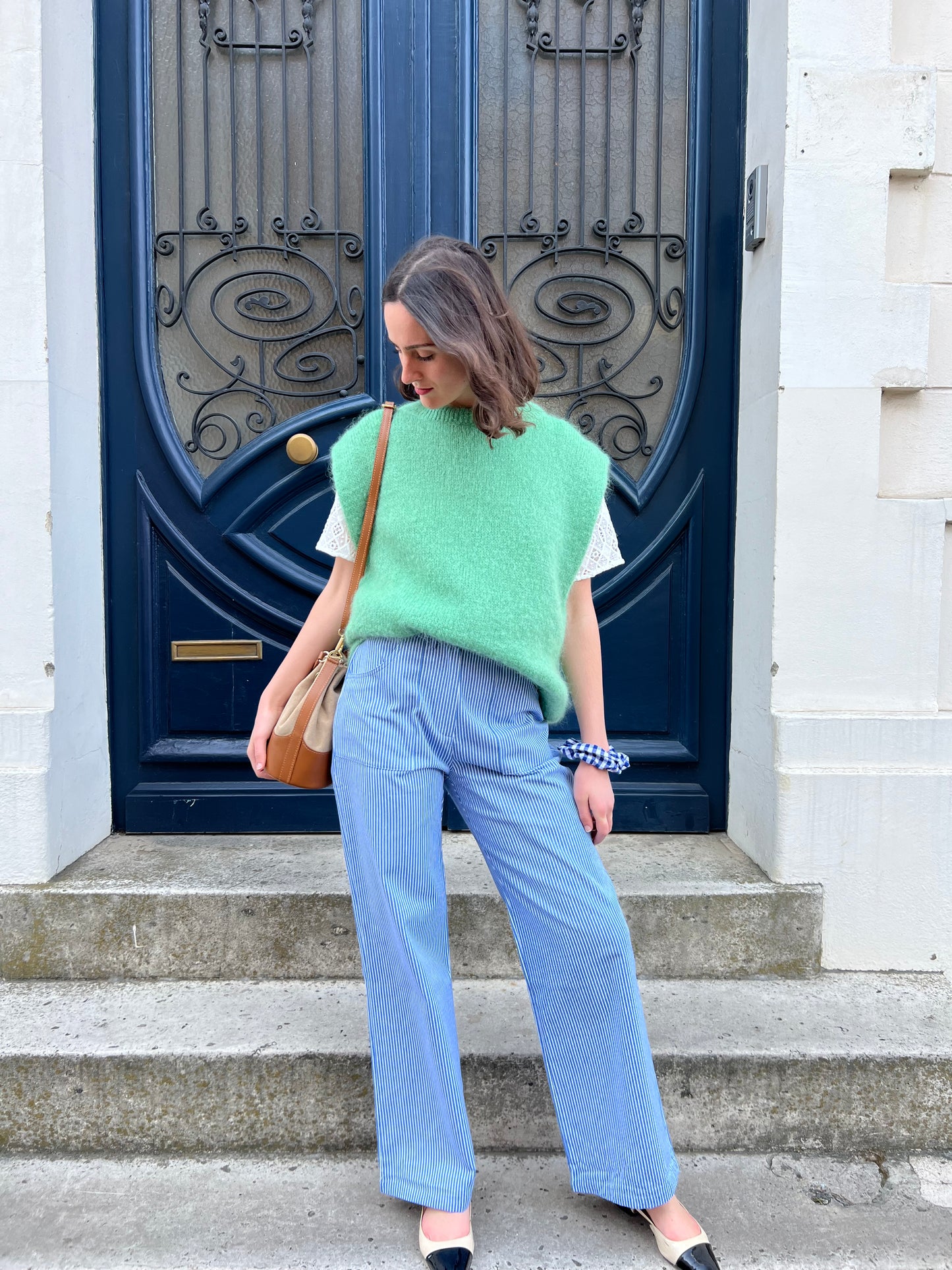 Pull sans manches Victorine
