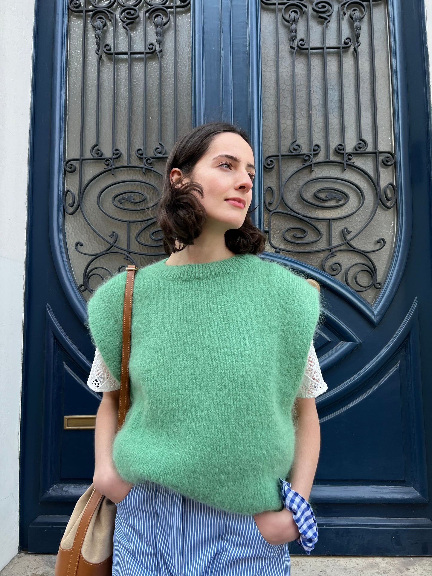 Pull sans manches Victorine