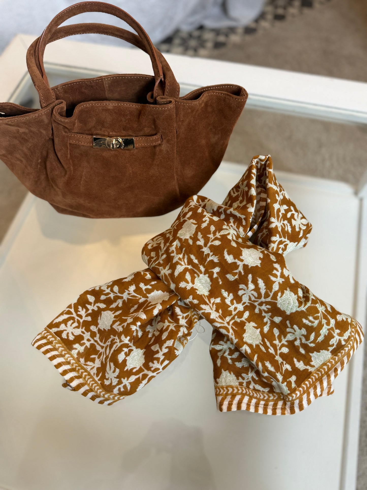 Sac et foulard " HERMINE"