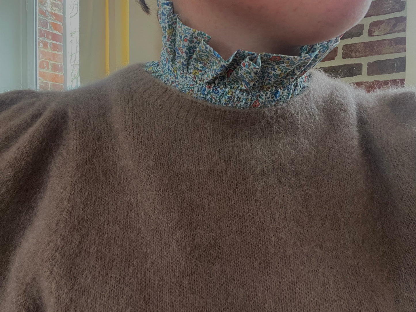 Col amovible victorien liberty bleu