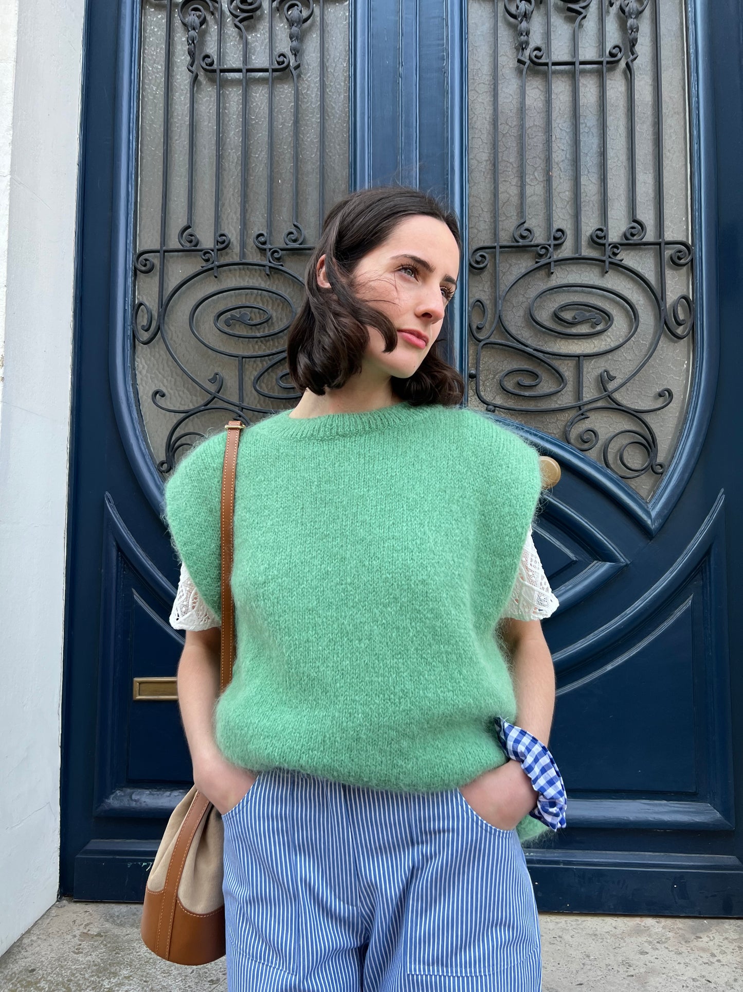 Pull sans manches Victorine