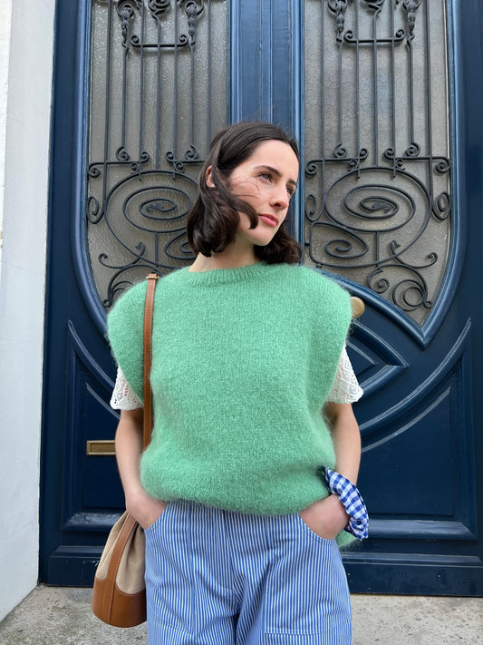 Pull sans manches Victorine